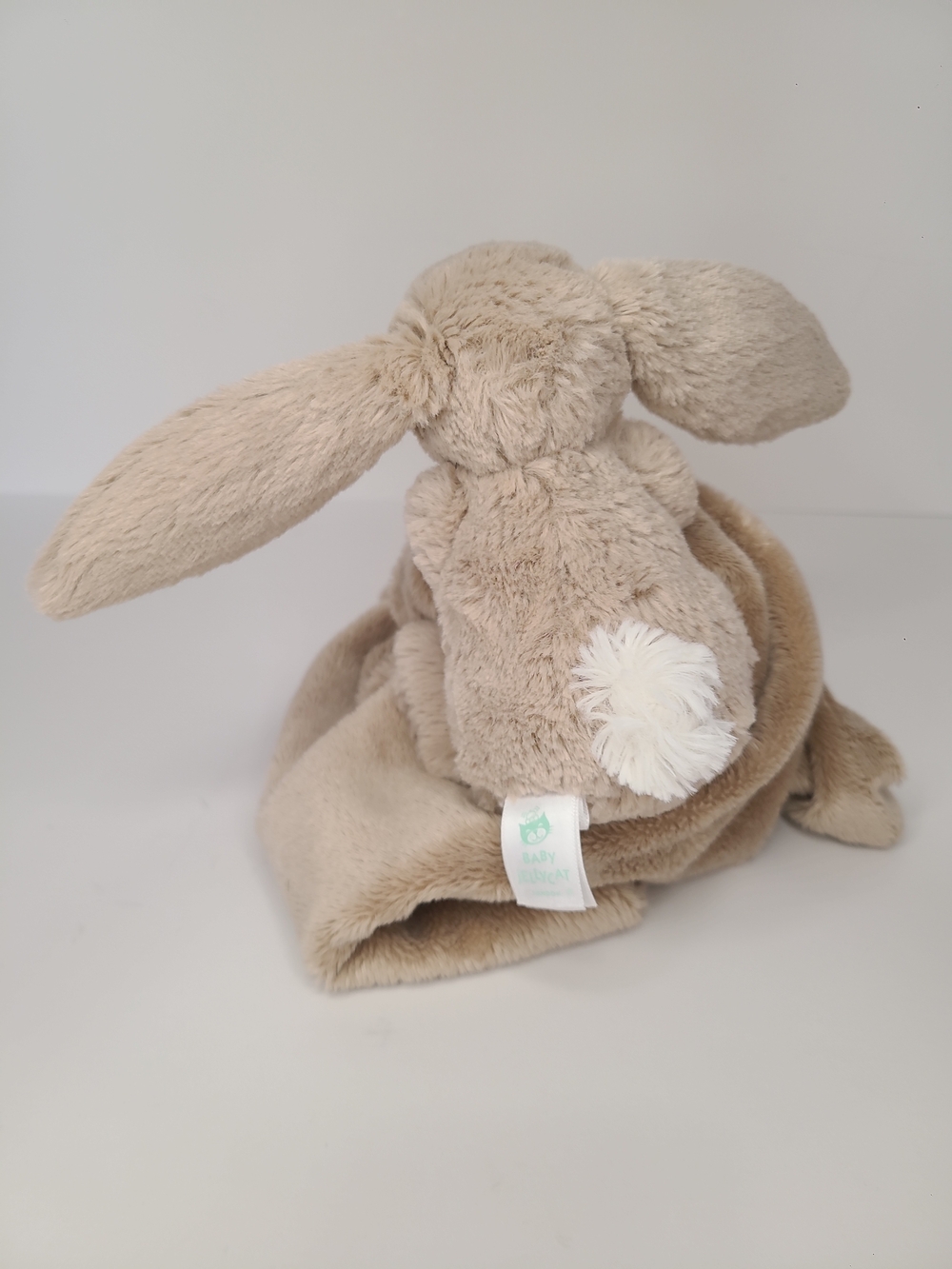 Jellycat London Brown Bashful Bunny Rabbit Security Blanket Plush Lovey - Picture 6 of 10